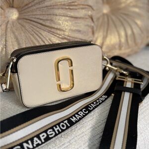 Marc Jacobs Cream and Gold Crossbody Bag